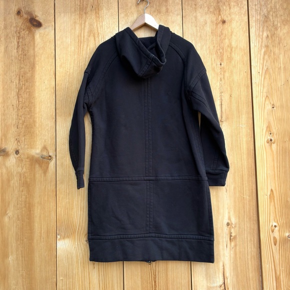 Athleta Black Sweatshirt Hoodie Duster Sz Small - Picture 3 of 3